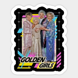 Golden Girls Retro Vintage Sticker